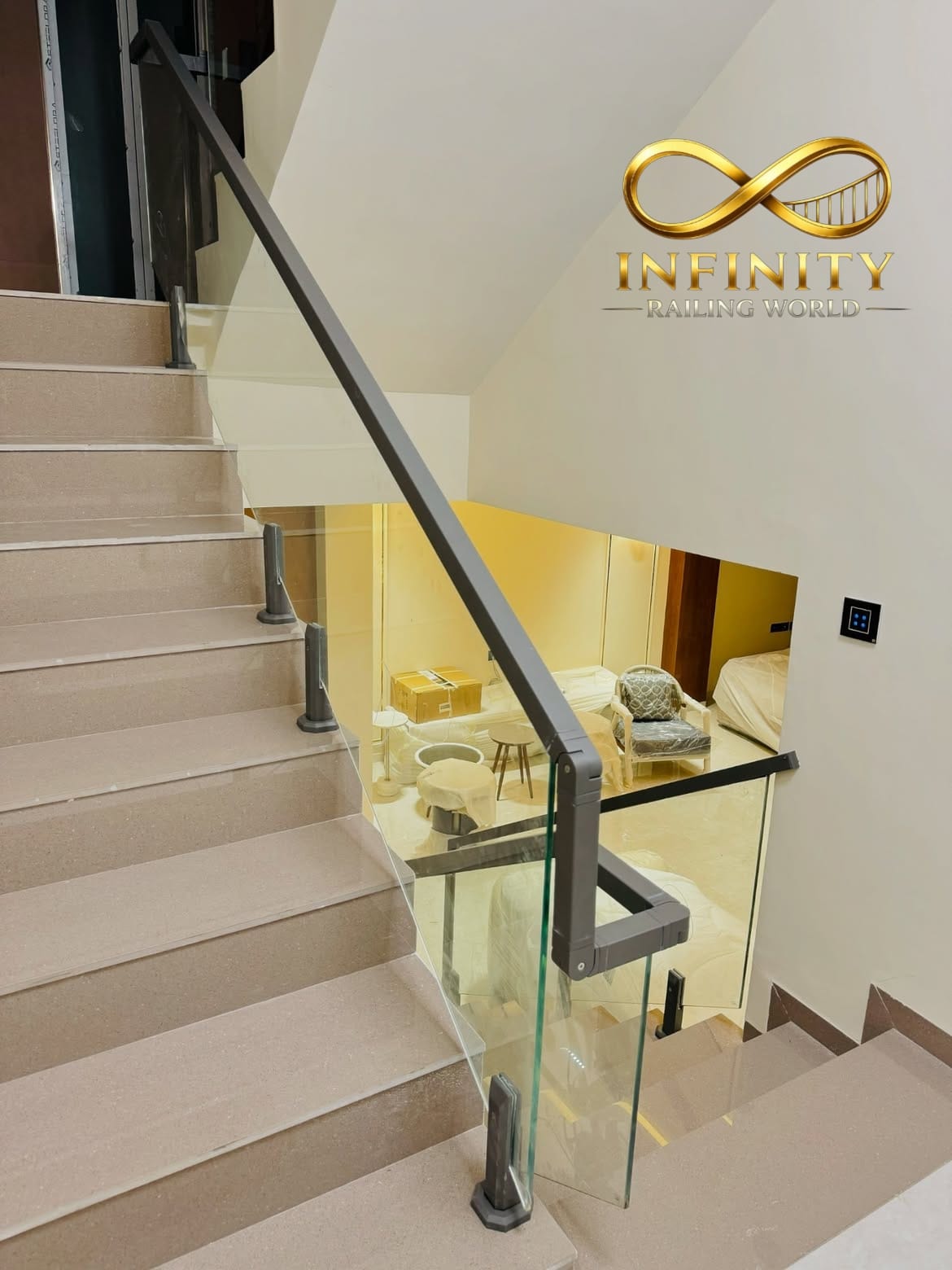 Glass railing installation 17
